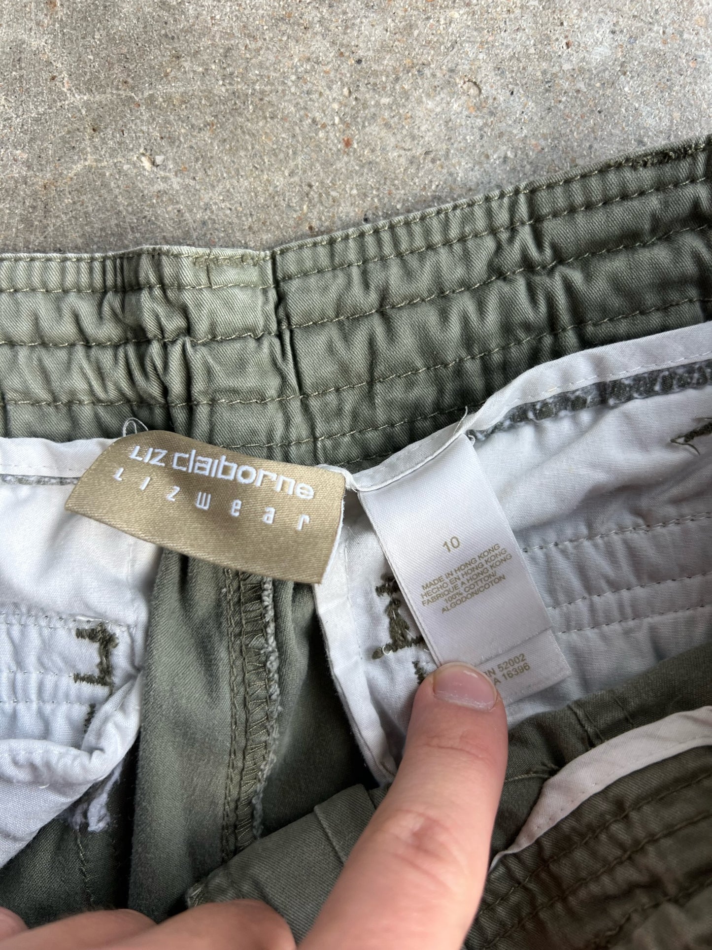 LizWear Green Cargo Pants - 10