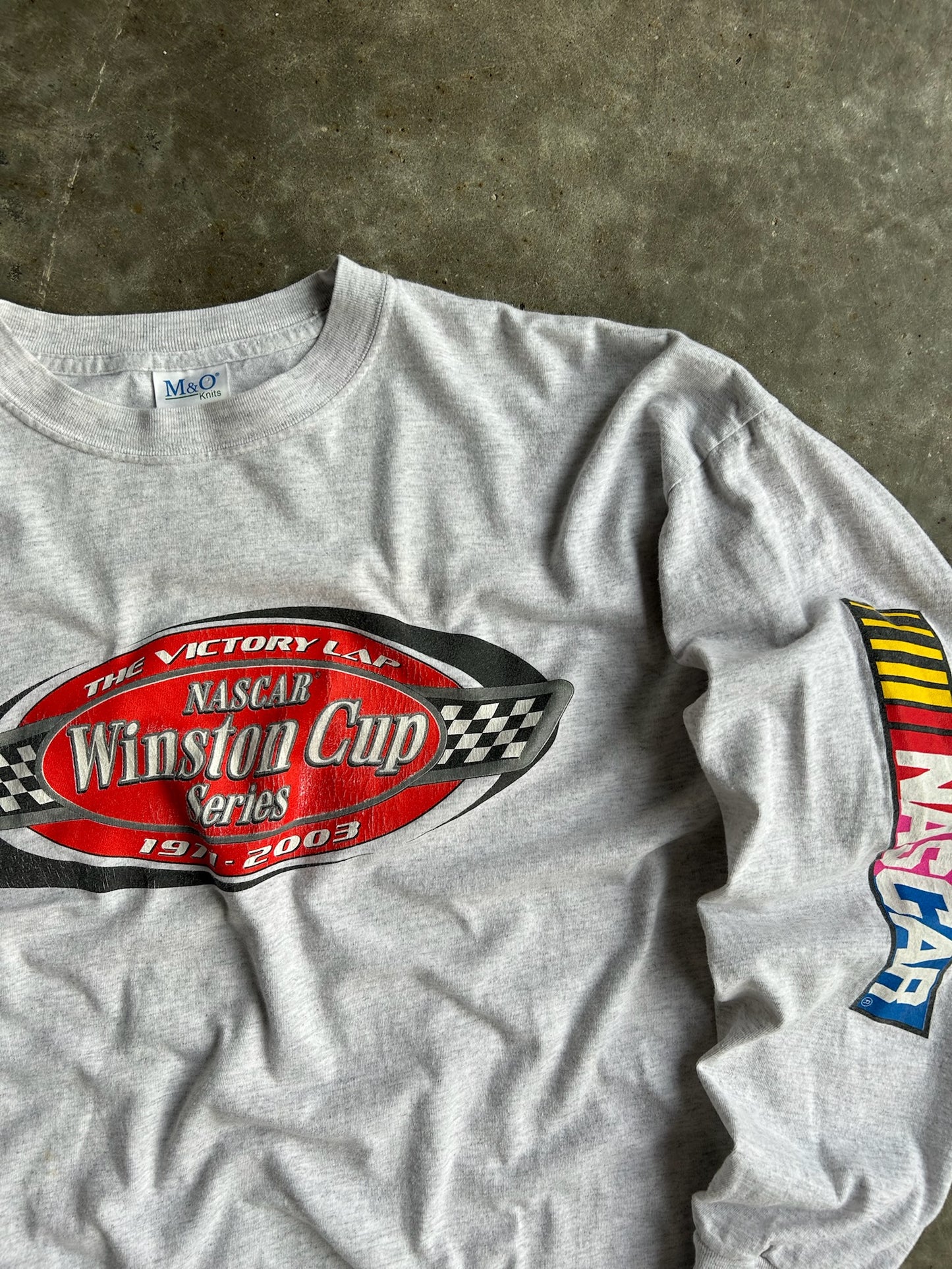 Vintage Grey Nascar Winston Cup Long Sleeve Shirt - XXL