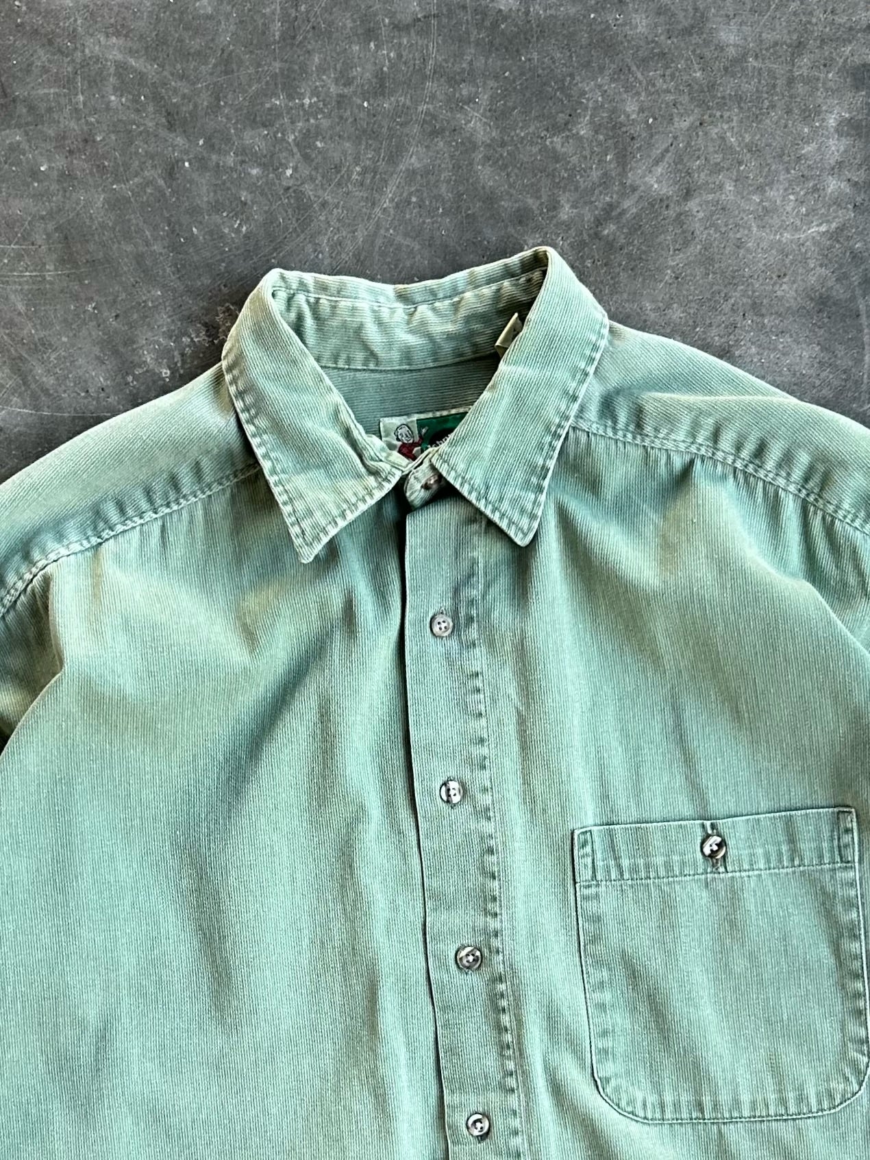 Sage Green Long Sleeve Button-Up - XL