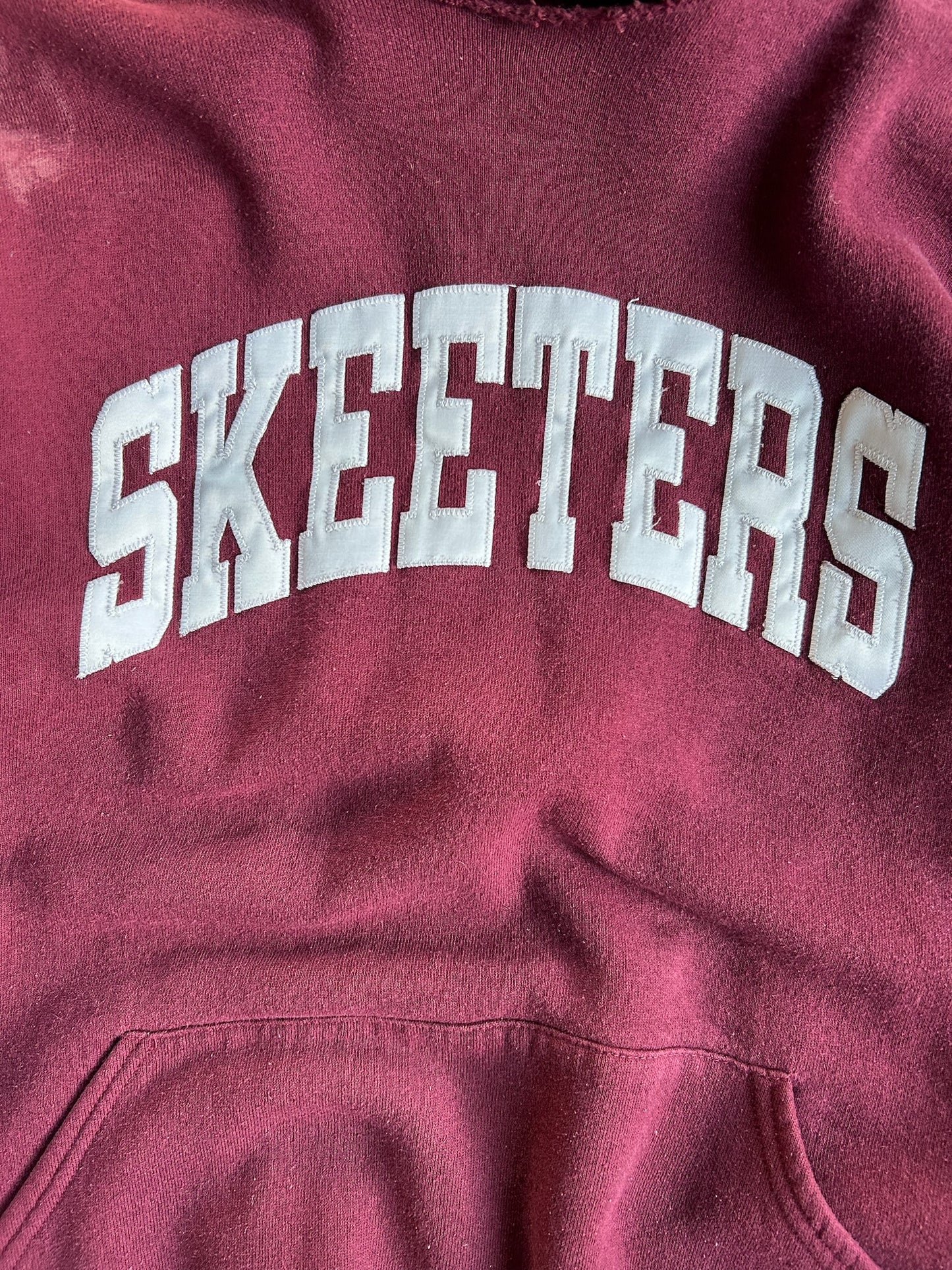 Vintage Burgundy Skeeters Russell Hoodie - XXL