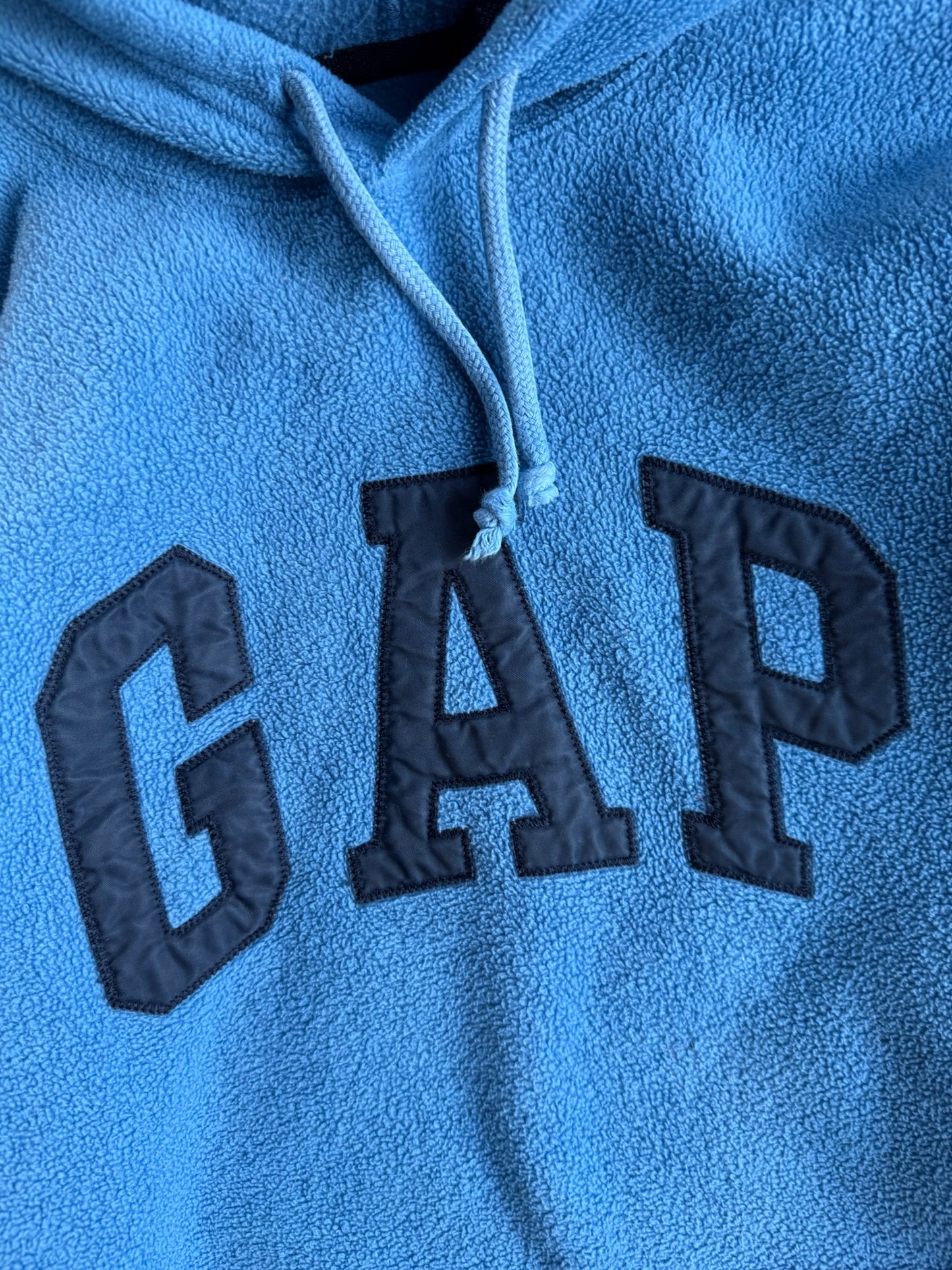 Vintage Blue Gap Fleece Hoodie - M