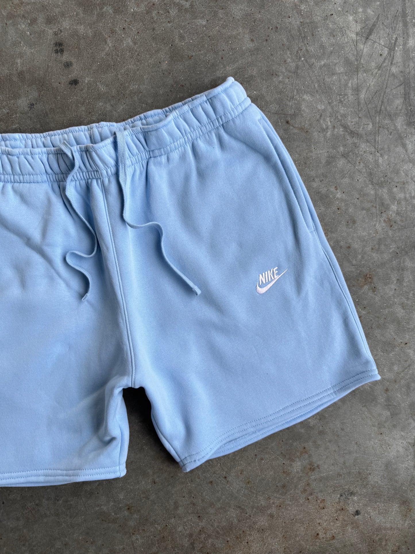 Reworked Sky Blue Nike Shorts - XL