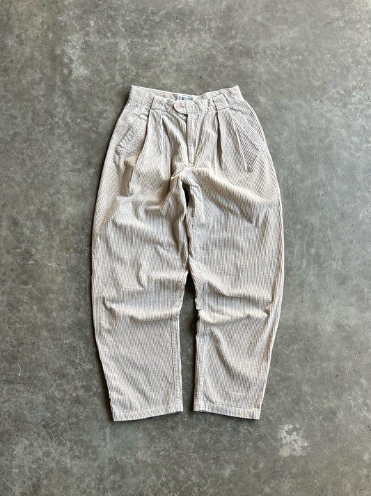 Vintage Union Bay Cream Corduroy Pants - 31