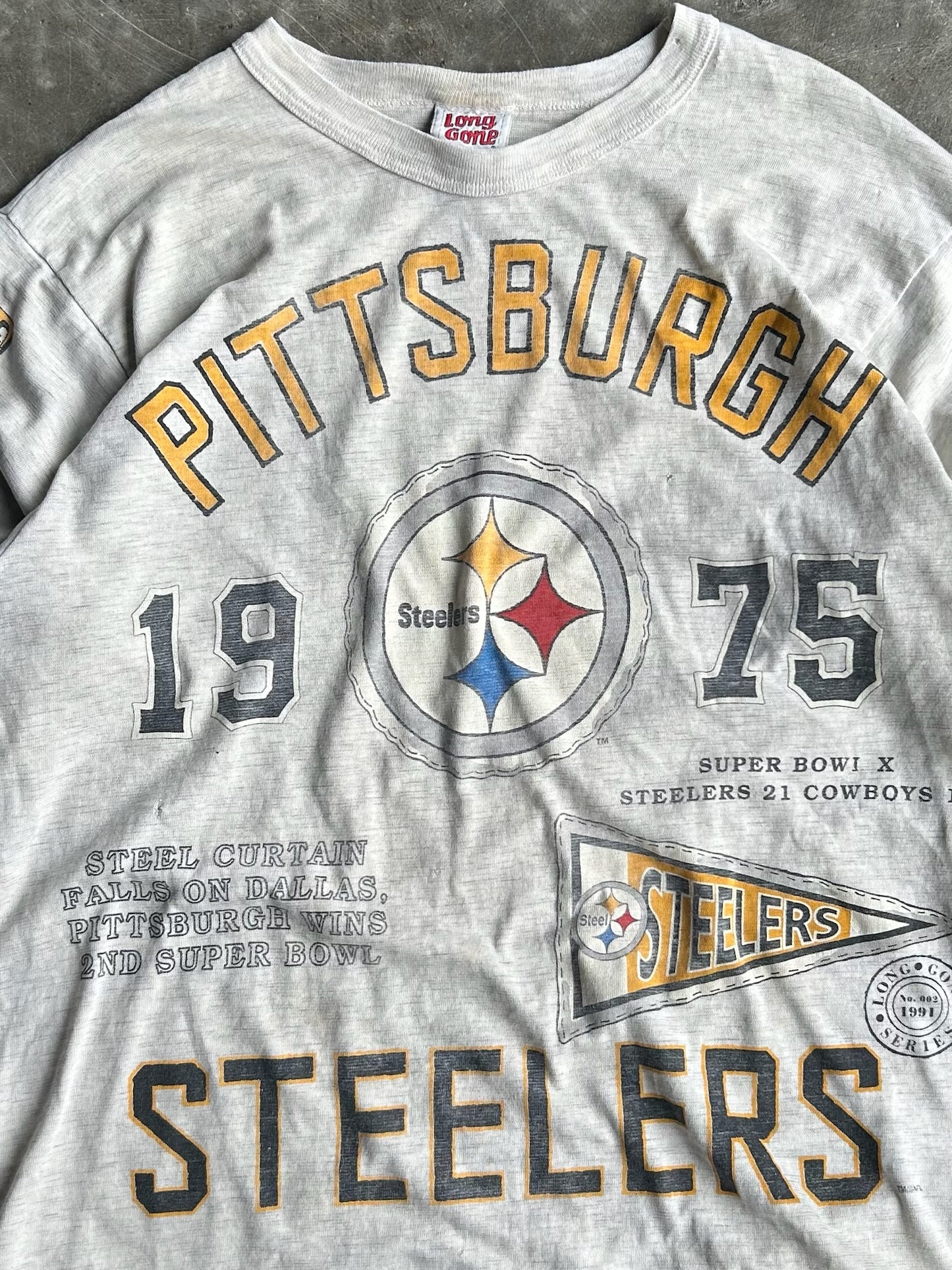 Vintage Pittsburgh Steelers Long Gone Shirt - L