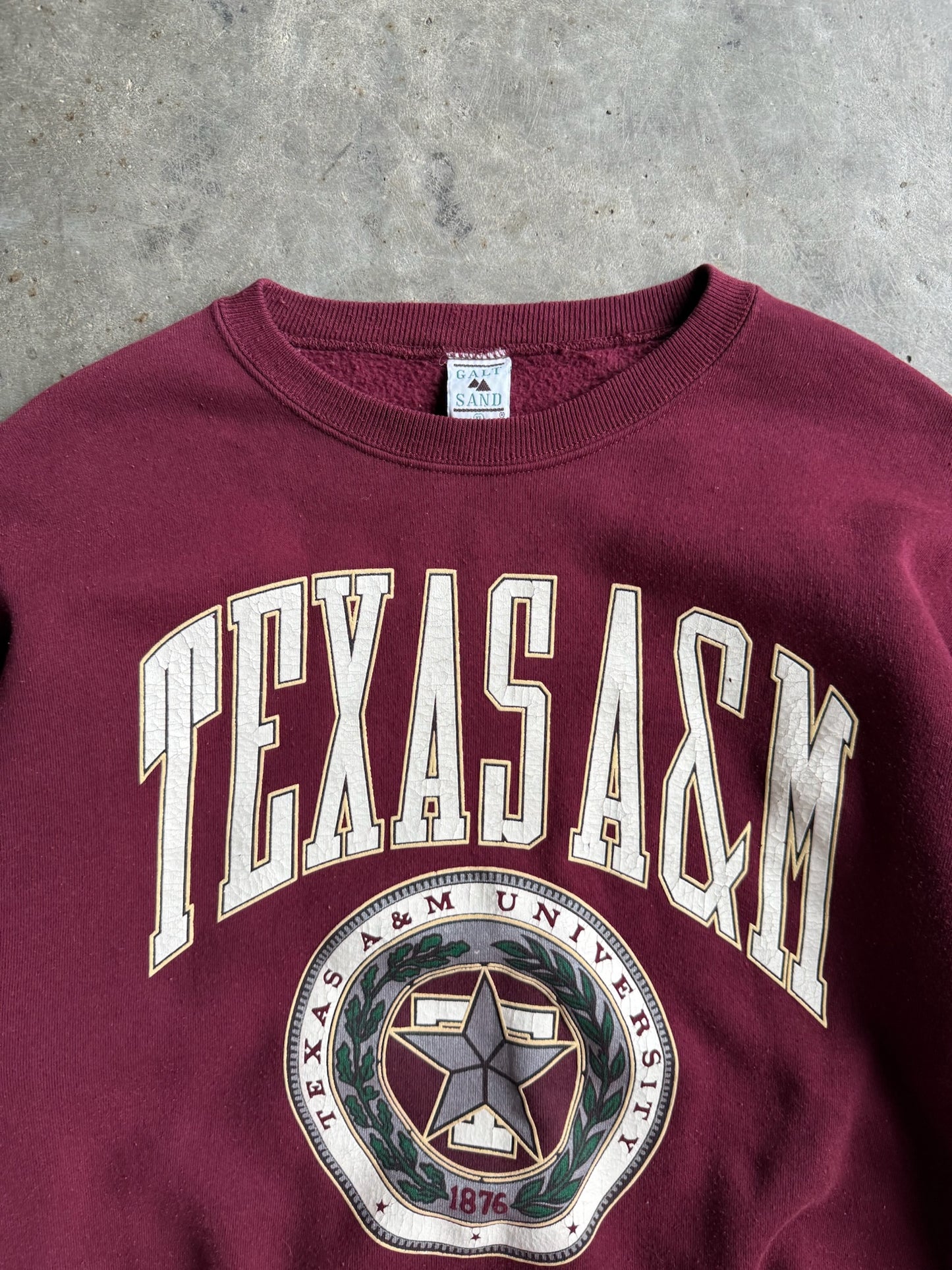 Vintage Maroon Texas A&M Crew - XL