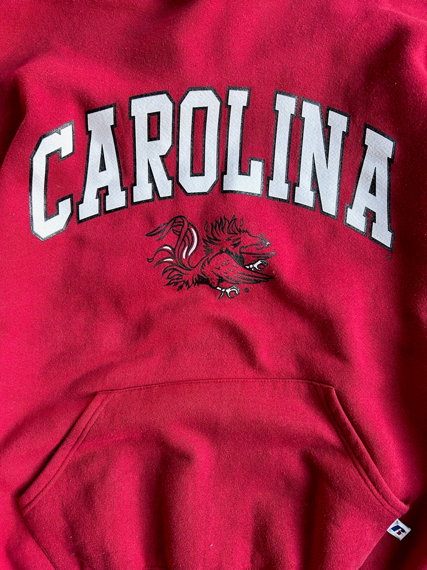 Vintage Red Carolina Russell Hoodie - XL