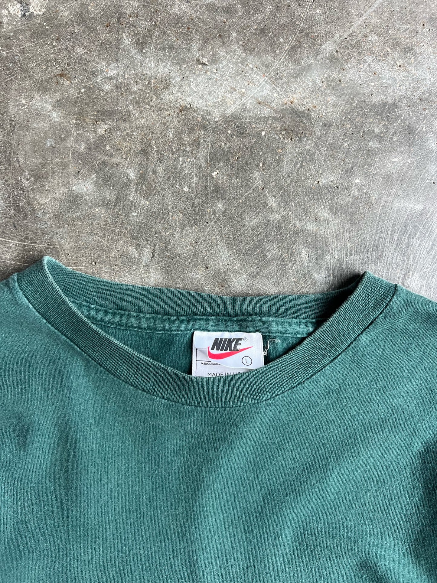 Vintage Green Stripe Nike Shirt - L