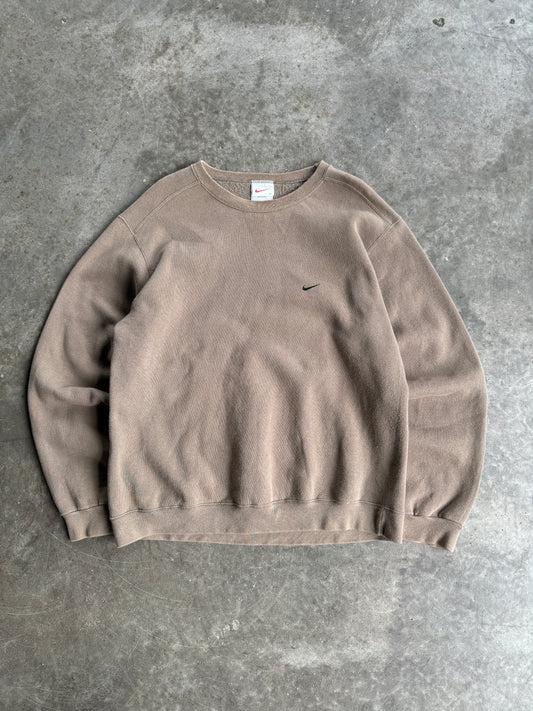 Vintage Light Brown Nike Crew - M