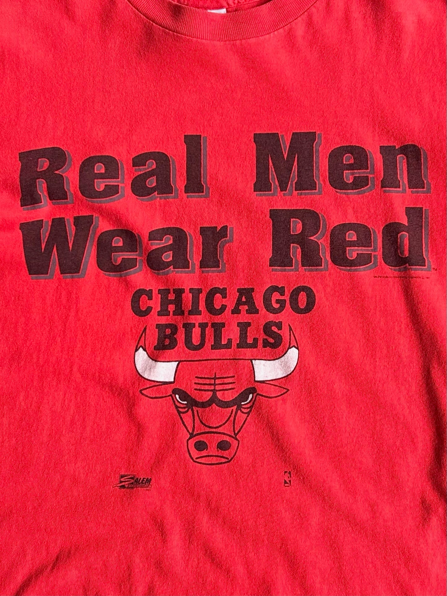 Vintage Single Stitch Real Men Wear Red Bulls Shirt - M