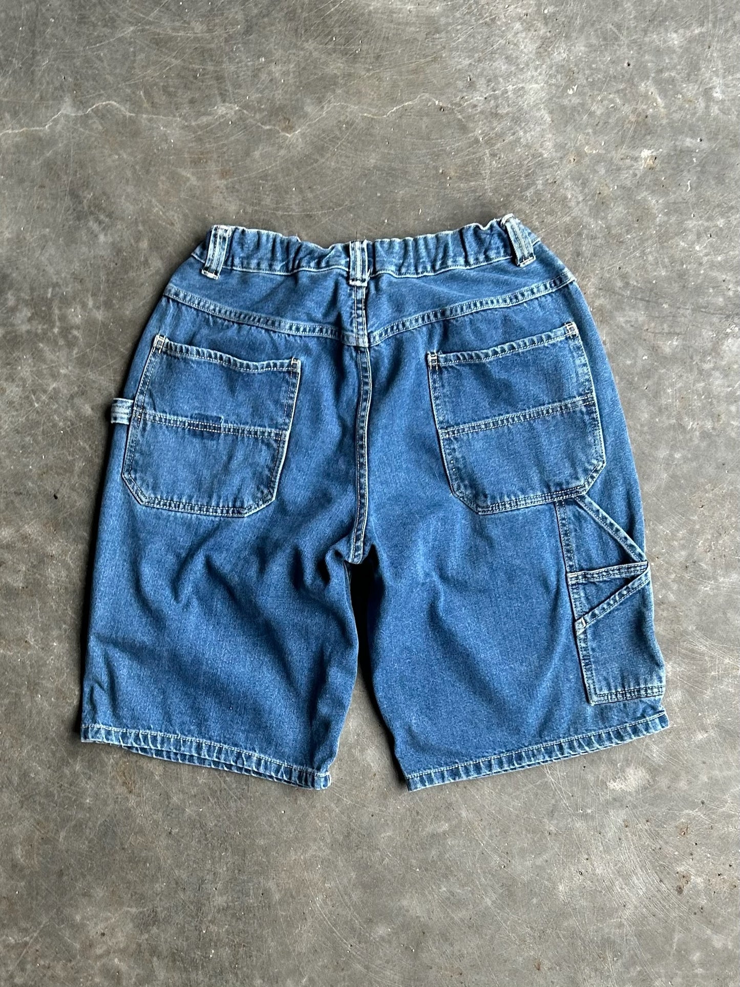 Vintage Dark Wash Old Navy Carpenter Denim Shorts - 30