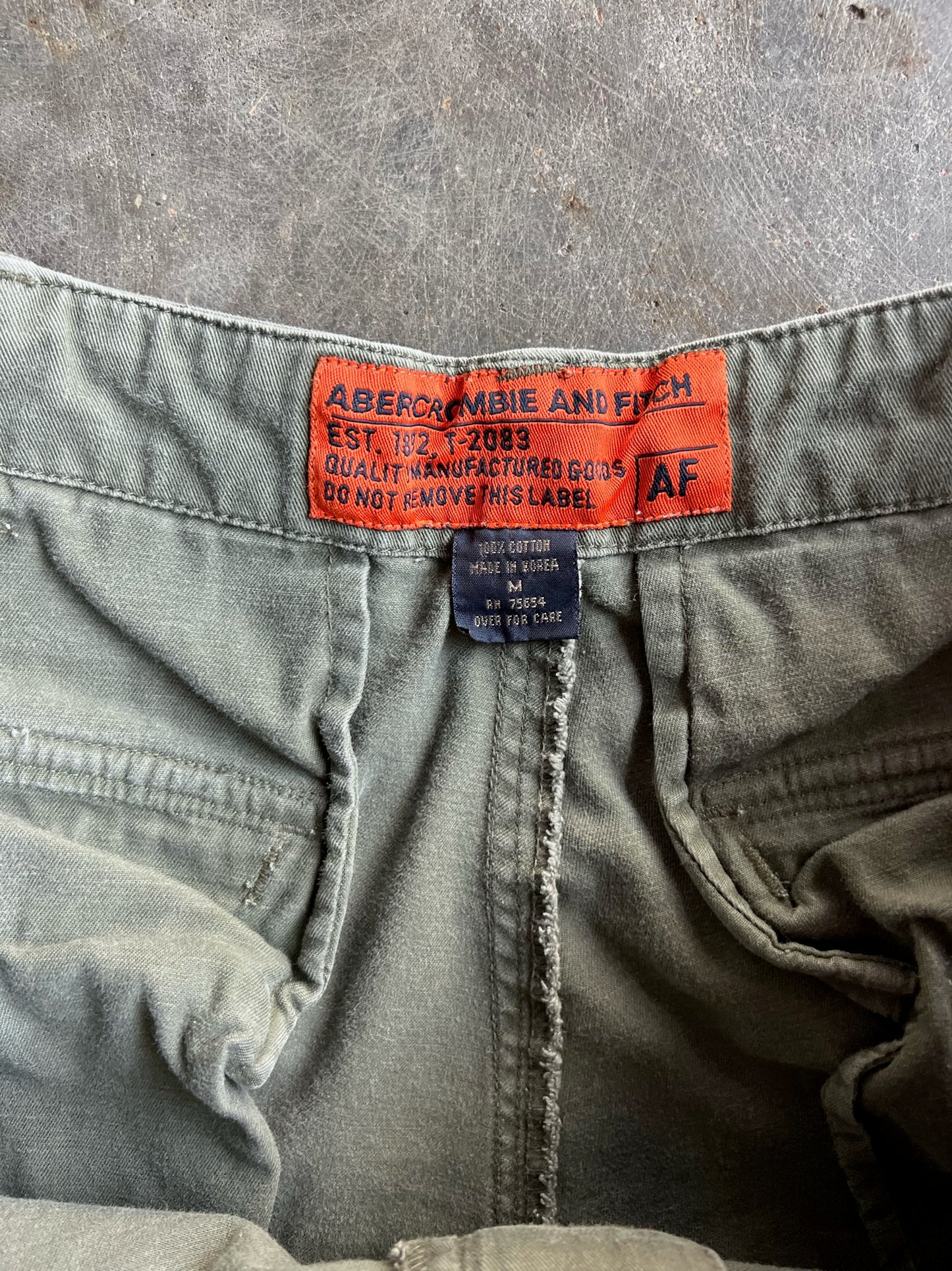 Vintage Olive Green Abercrombie Cargo Pants - M