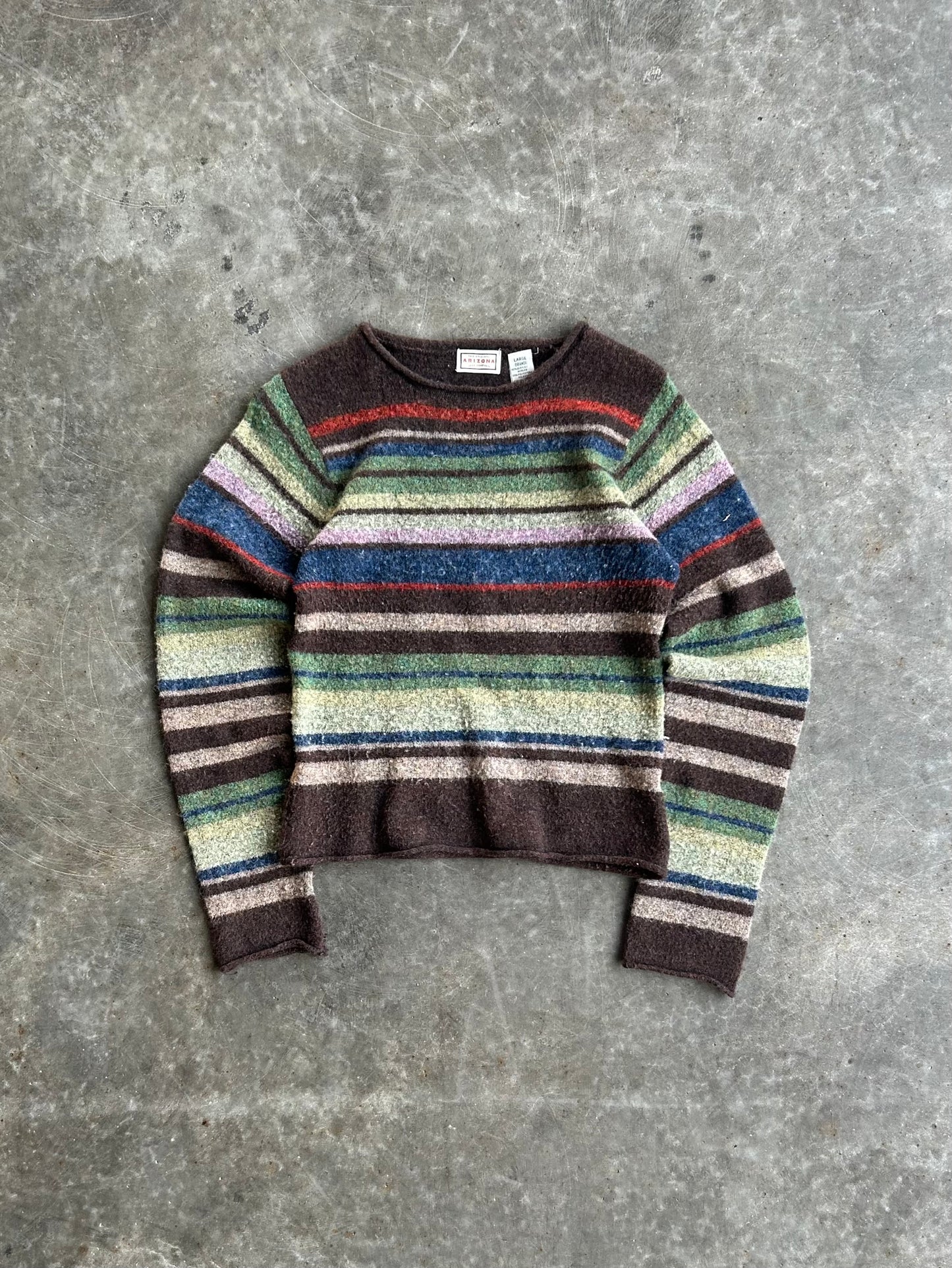 Vintage Arizona Jeans Striped Sweater - L