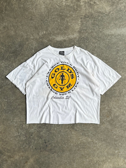 Vintage Cropped Golds Gym Shirt - XXL