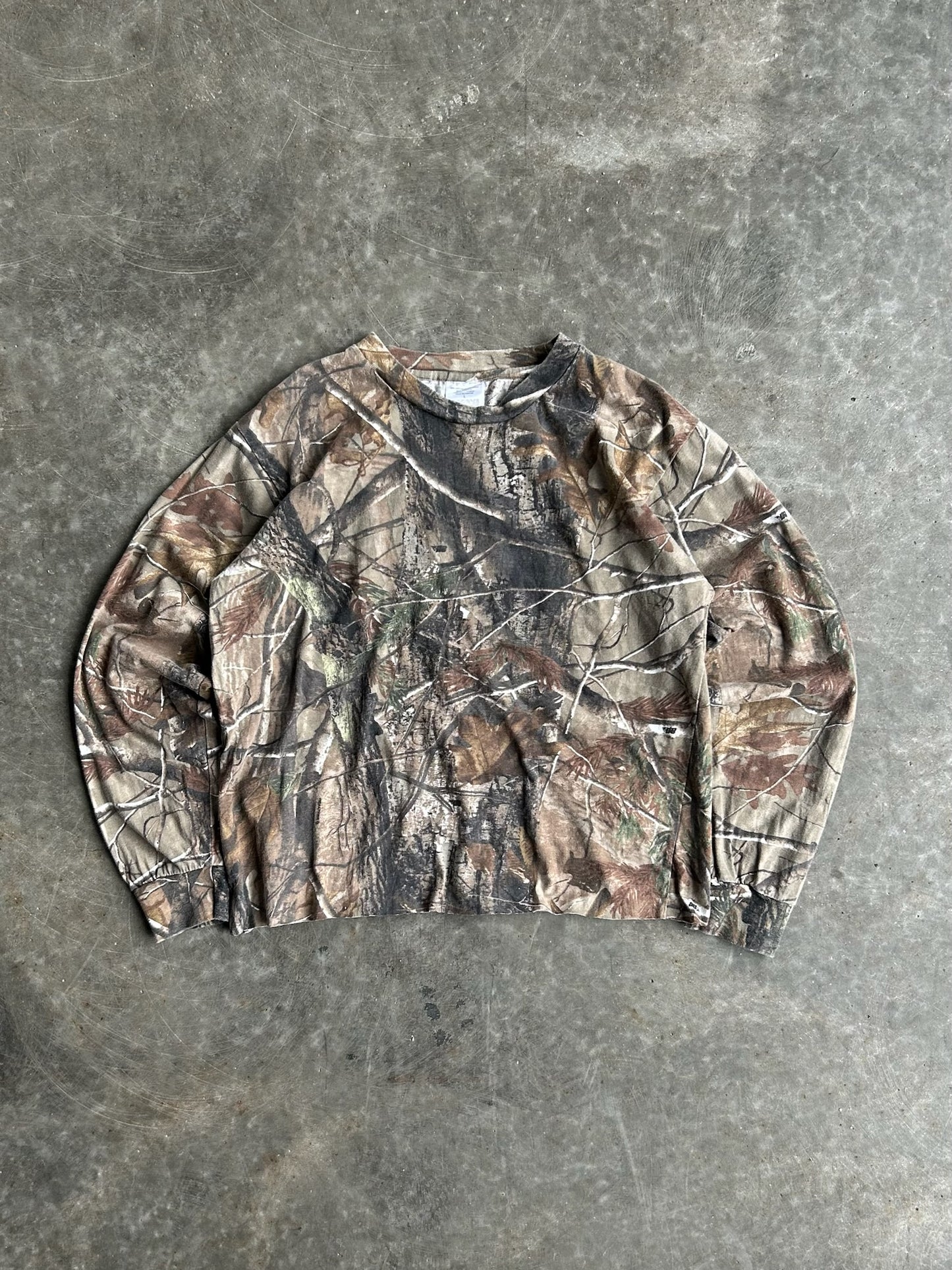 Vintage AP Long Sleeve Camo Tee - L