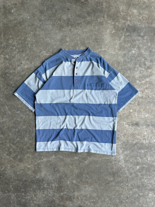 Vintage Blue Striped Tomato Tee - L