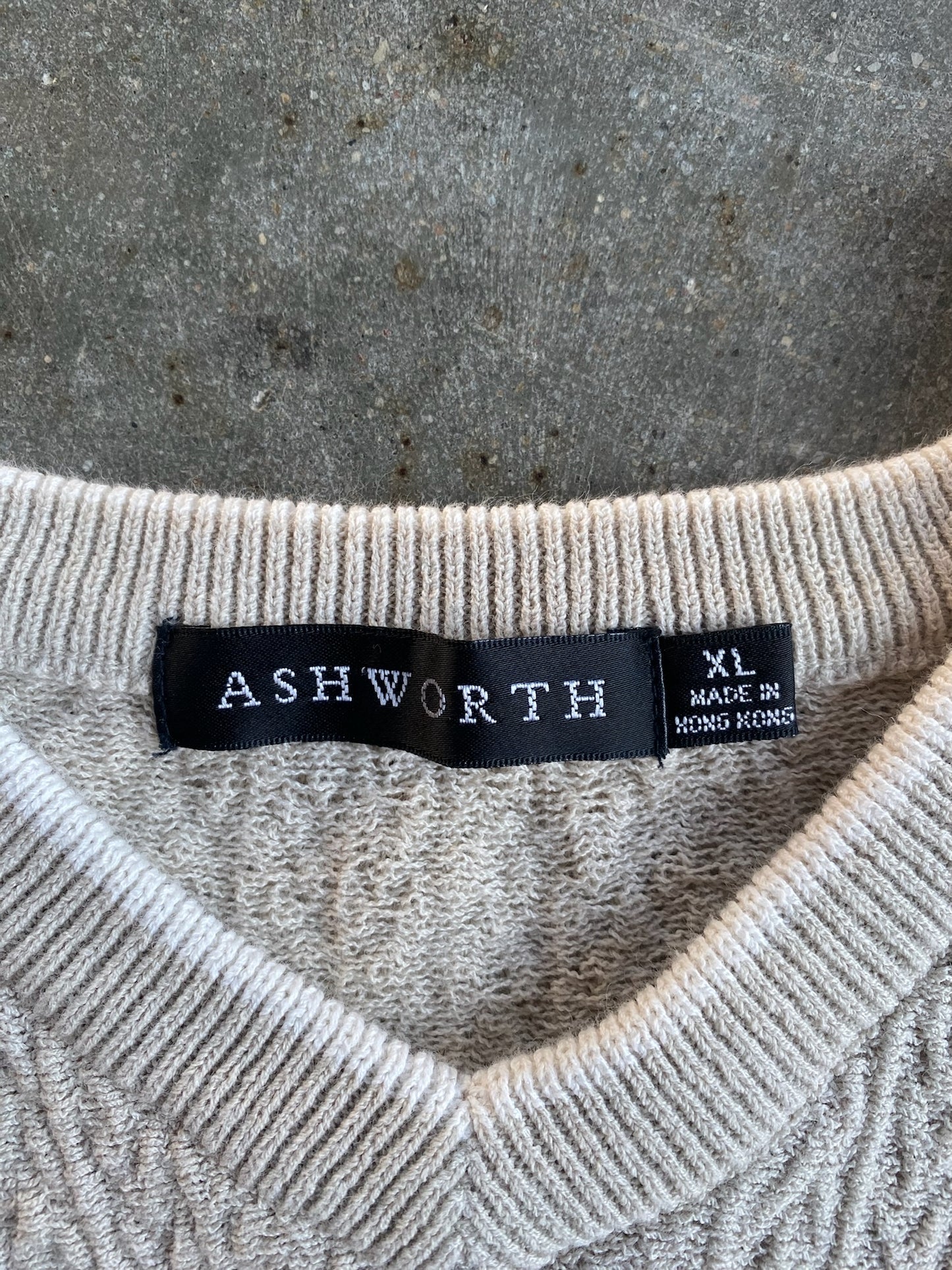 Vintage Ashworth Sweater Vest - XL
