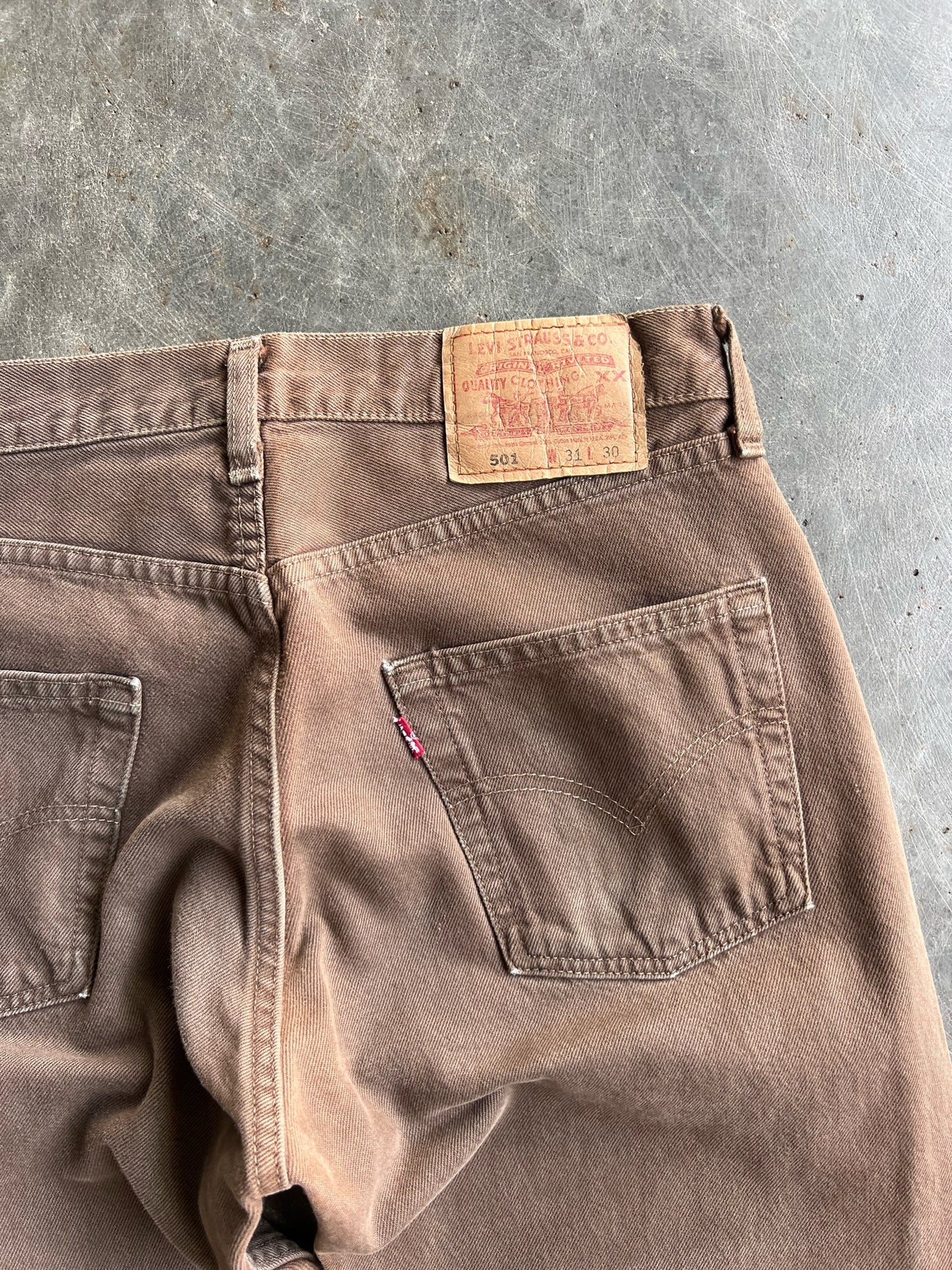 Vintage Brown Levi's 501 Pants - 32