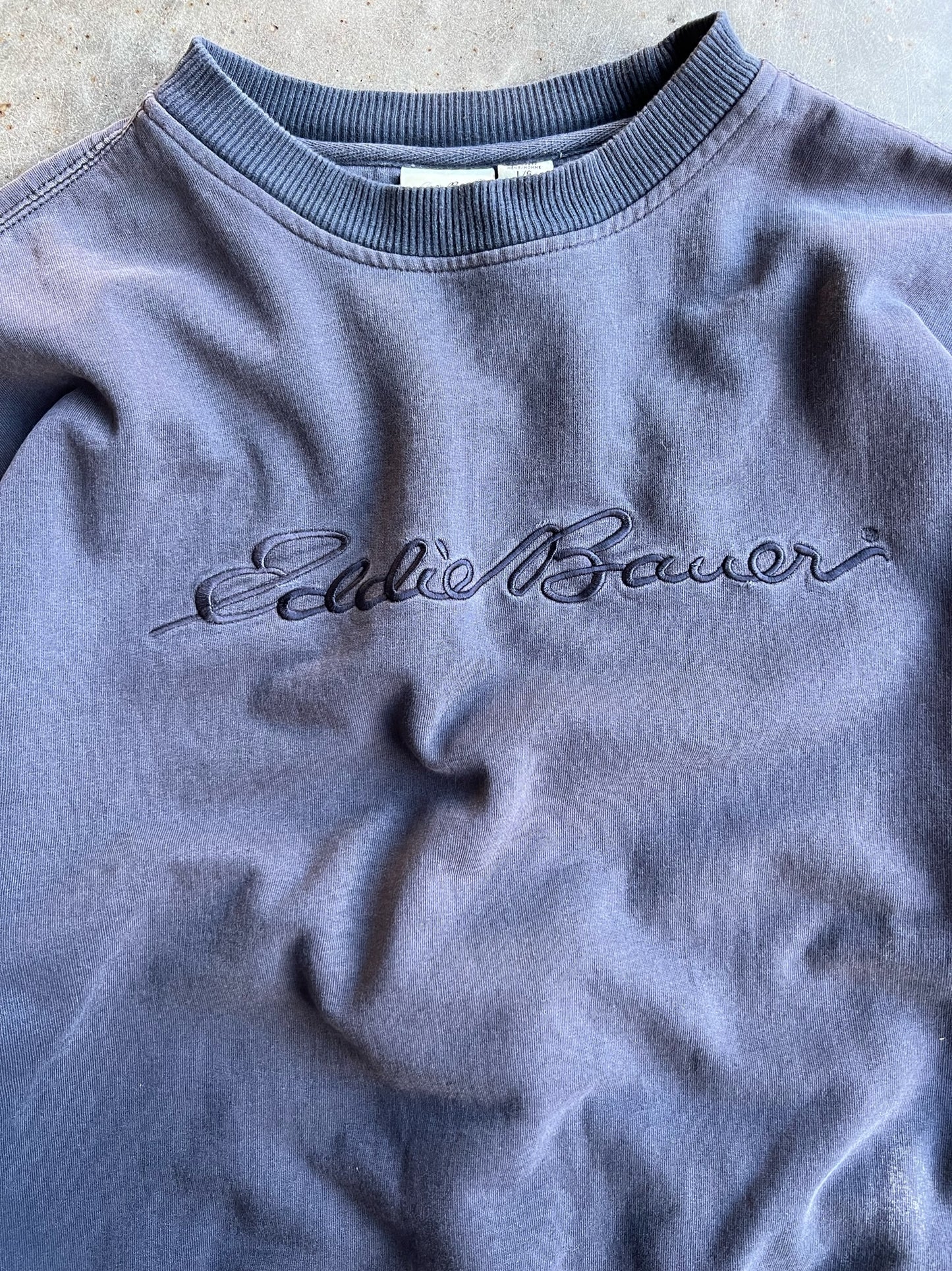 Vintage Navy Eddie Bauer Crew - L