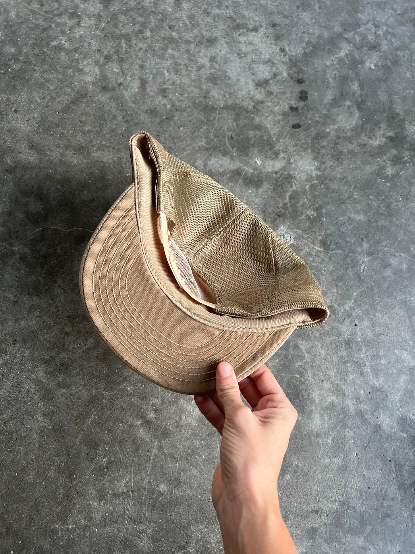 Vintage Tan Jackson Hole Trucker Hat