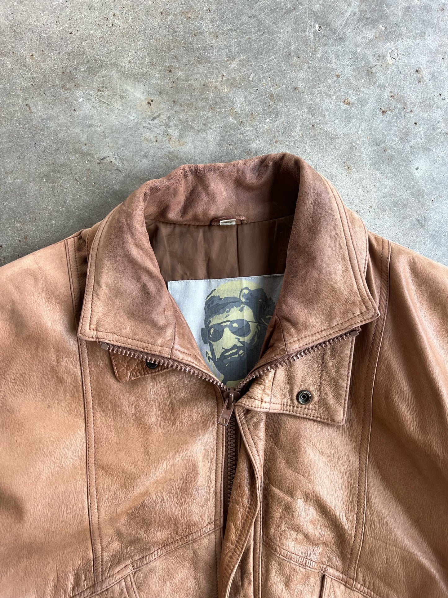 Vintage Leather Jacket - XL