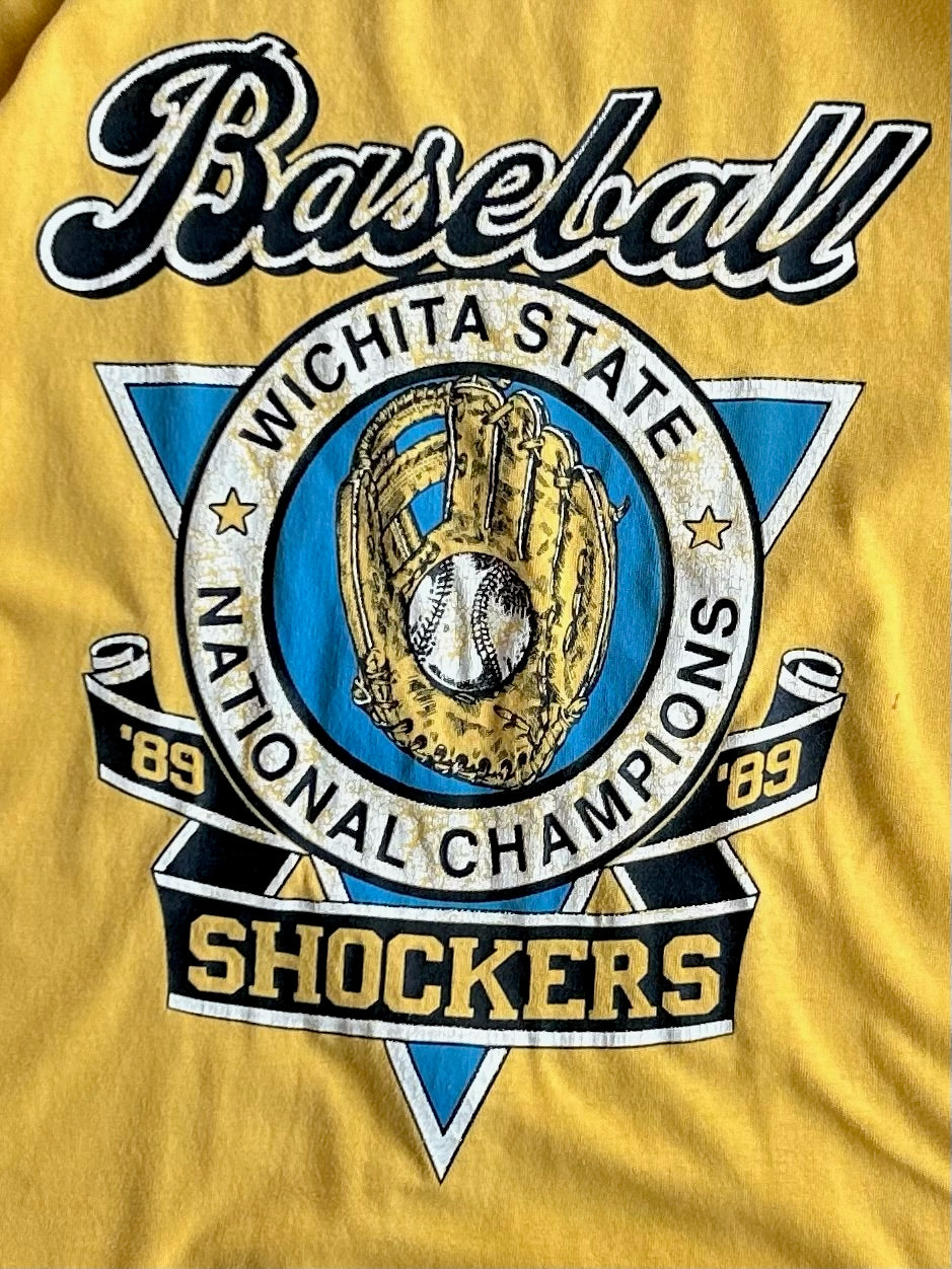 Vintage ‘89 Single Stitch Wichita State Baseball Shirt - L