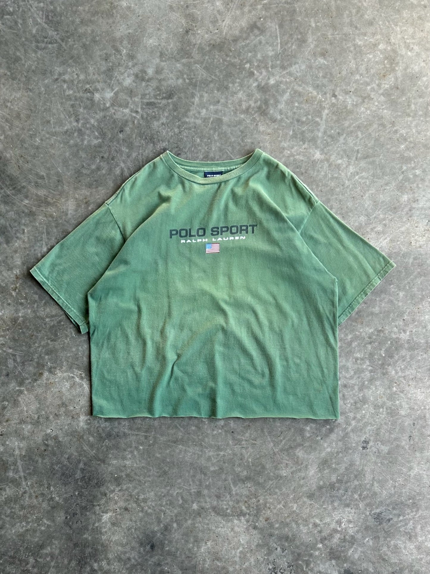 Vintage Polo Ralph Lauren Cropped Tee - XL