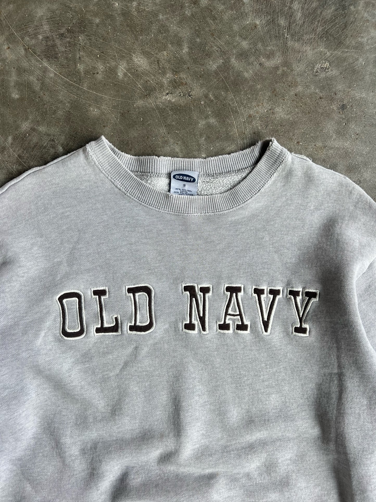 Vintage Old Navy Grey Crew - S