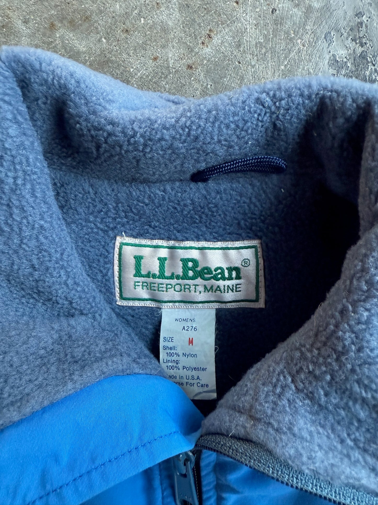 Vintage Royal Blue L.L. Bean Zip Up Vest - M