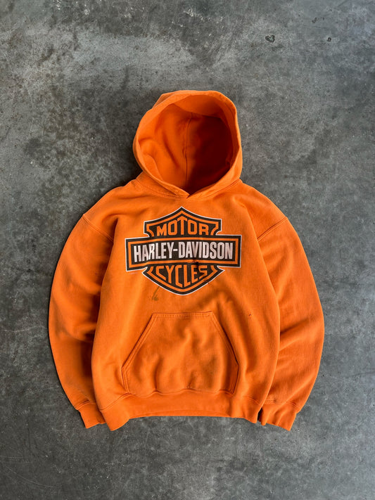 Vintage Orange Harley Davidson Motorcycles Hoodie - S