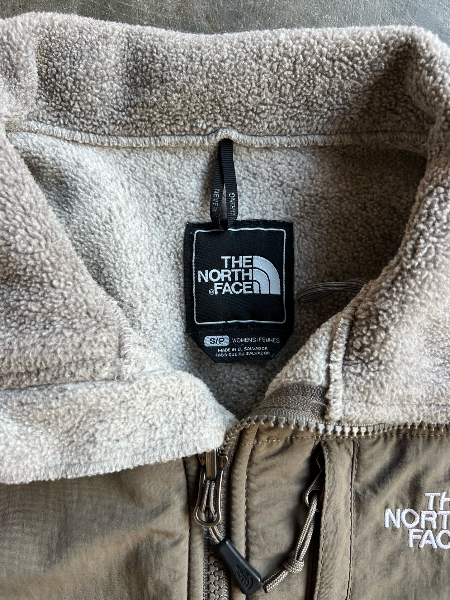 Vintage Light Brown Fleece North Face Zip Up - S