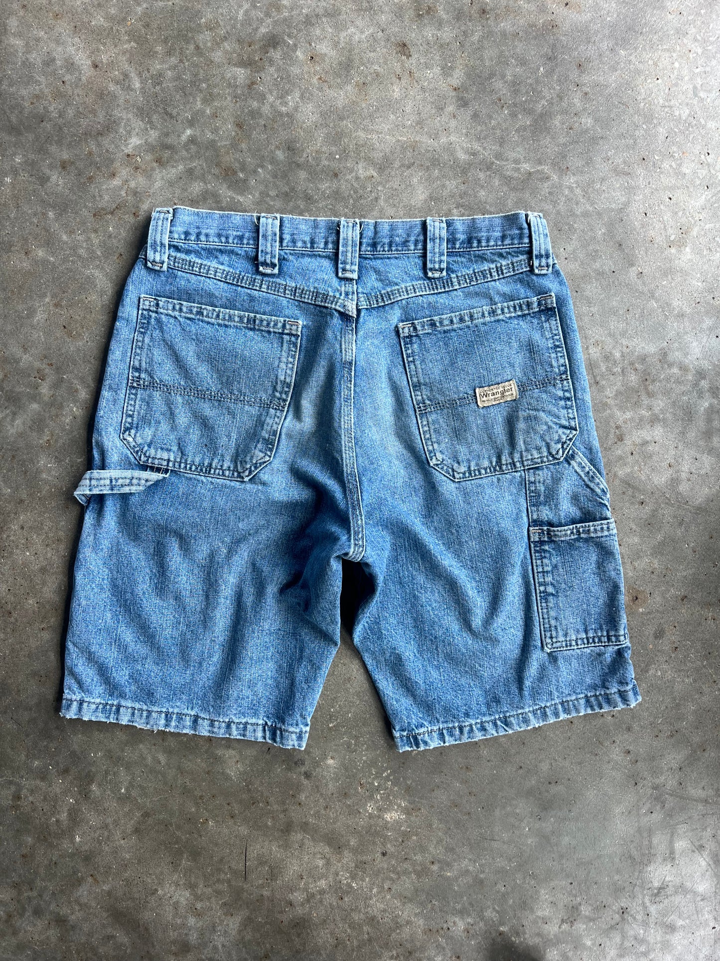 Vintage Painted Wrangler Denim Shorts - 33