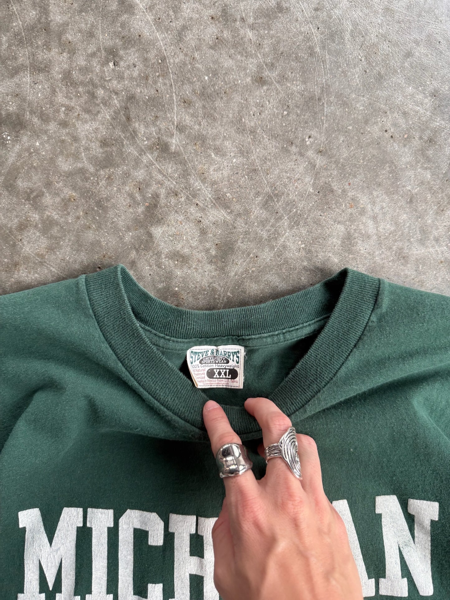 Vintage Green Michigan State Shirt - XXL