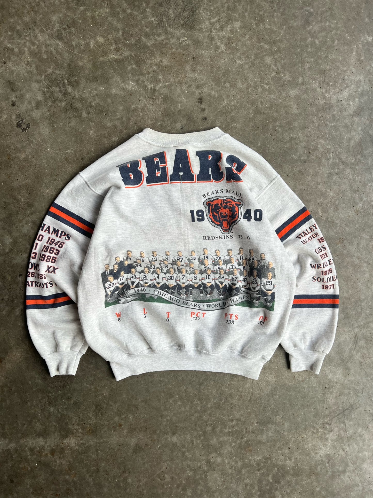 Vintage Chicago Bears Long Gone Crew - XL