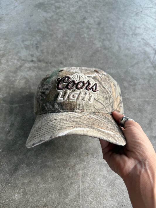 Vintage Camo Coors Light Adjustable Hat