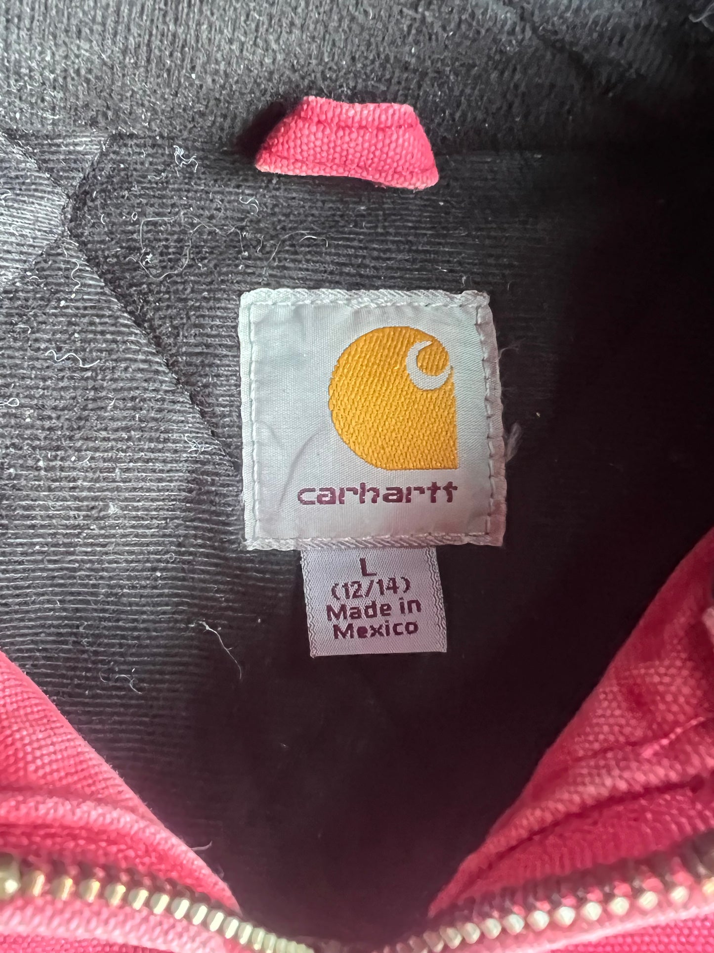 Vintage Faded Red Yankees Carhartt Jacket - L