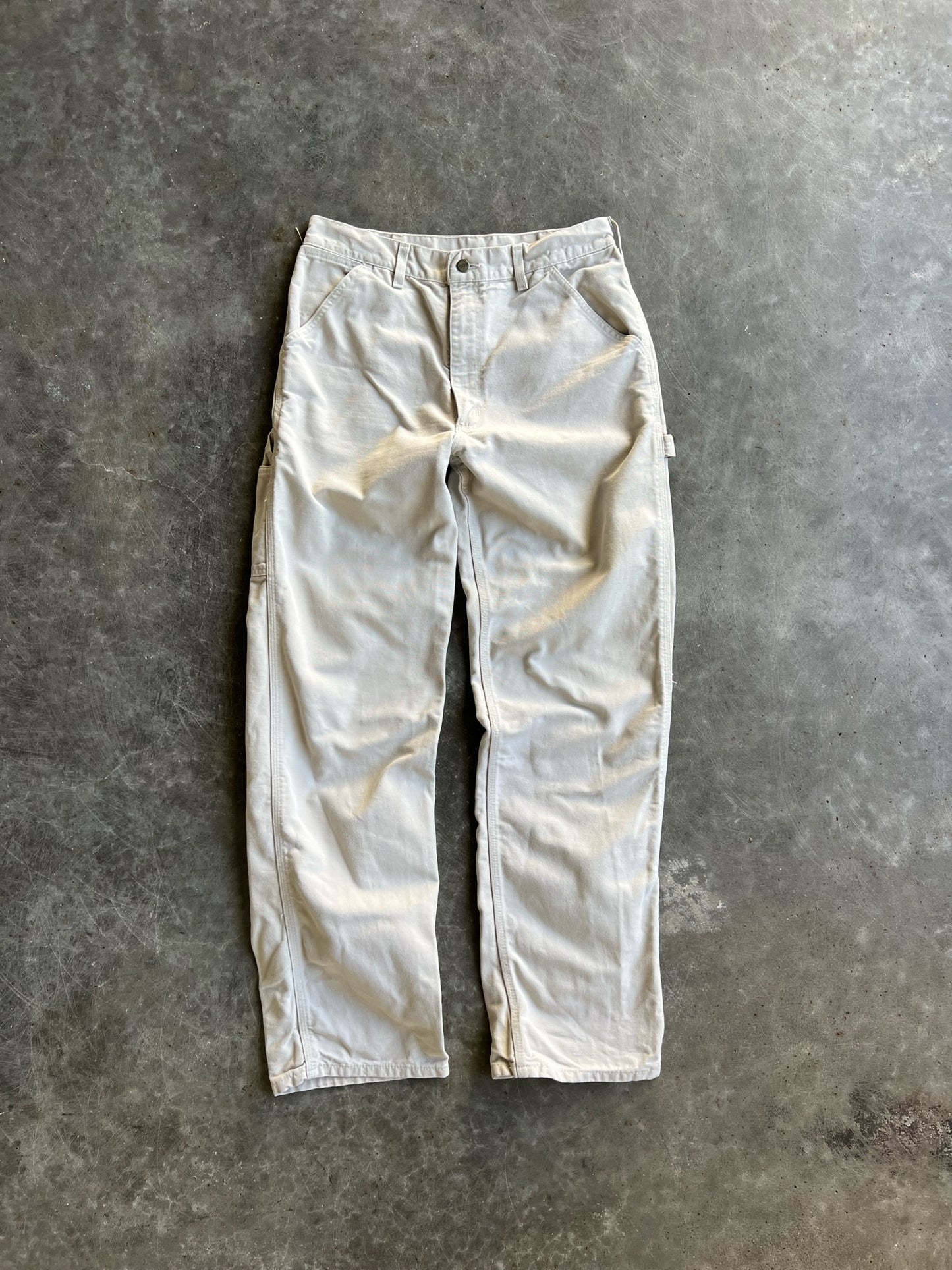 Vintage Cream Carhartt Carpenter Pants - 32