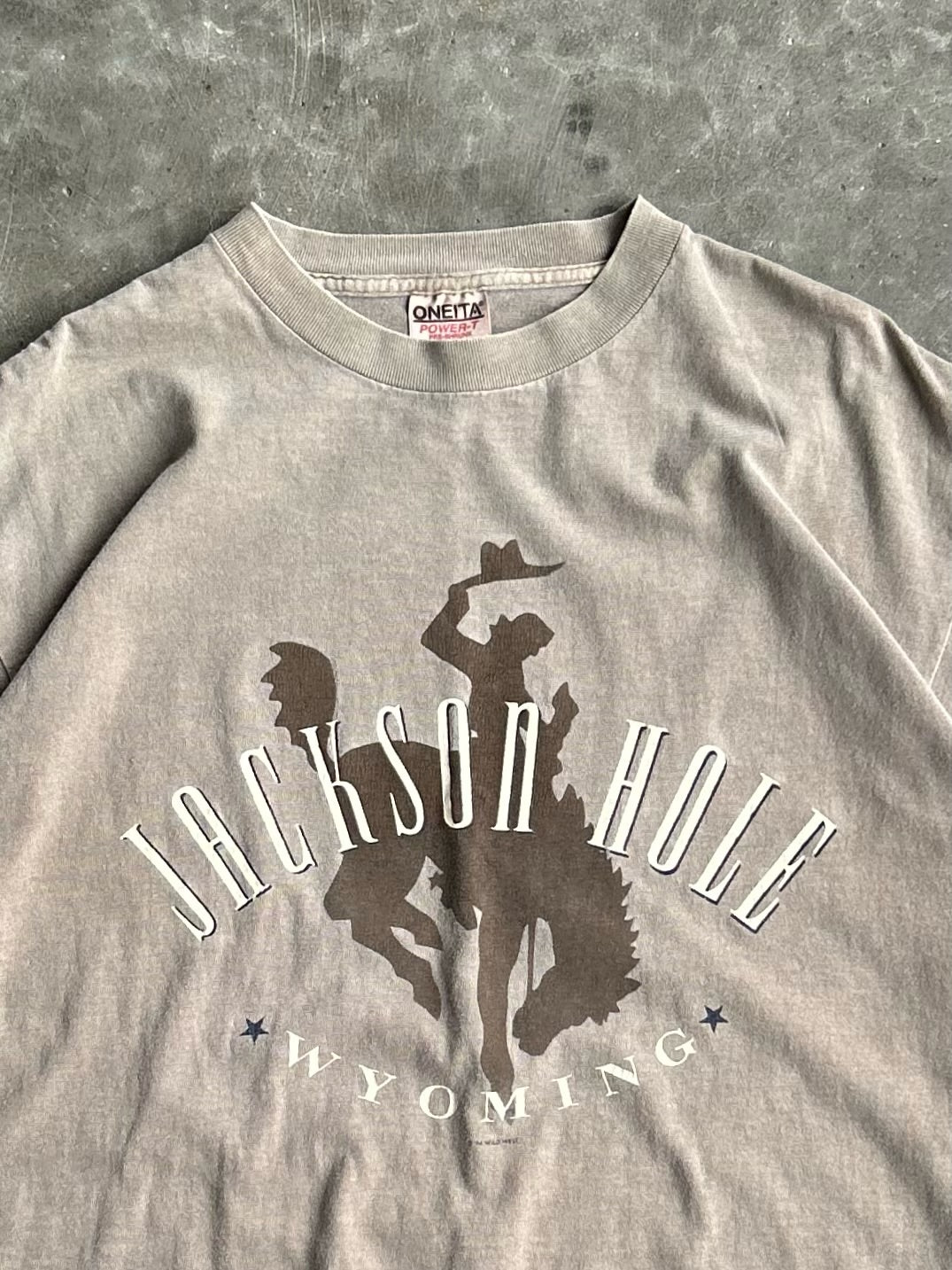 Vintage Brown Jackson Hole Wyoming Tee - XL