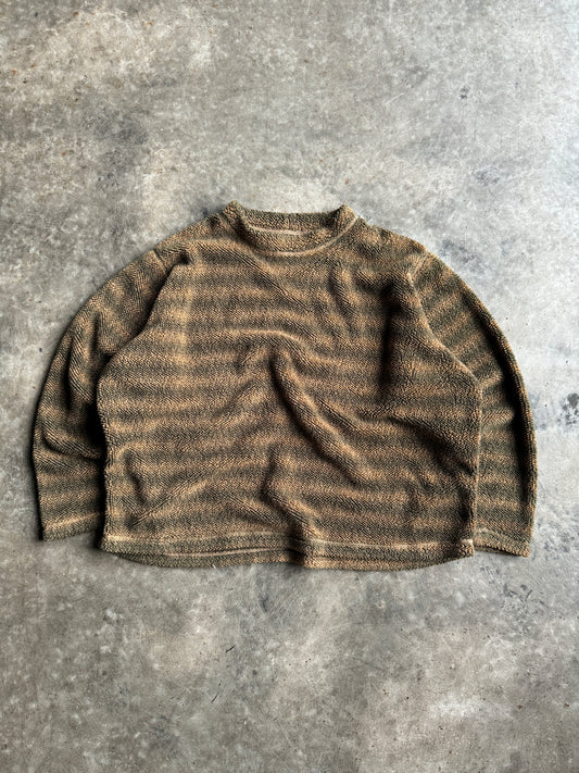 Vintage Orvis Striped Fleece Sweater - XL