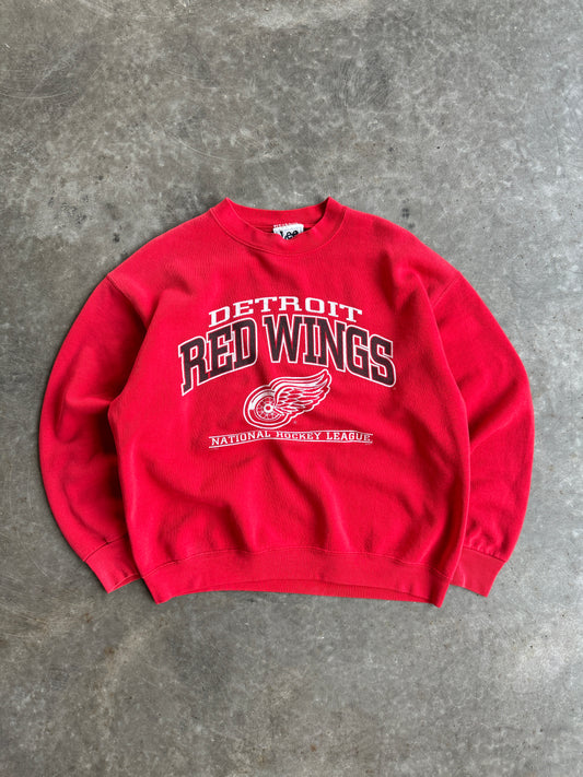 Vintage Detroit Red Wings Crew - L