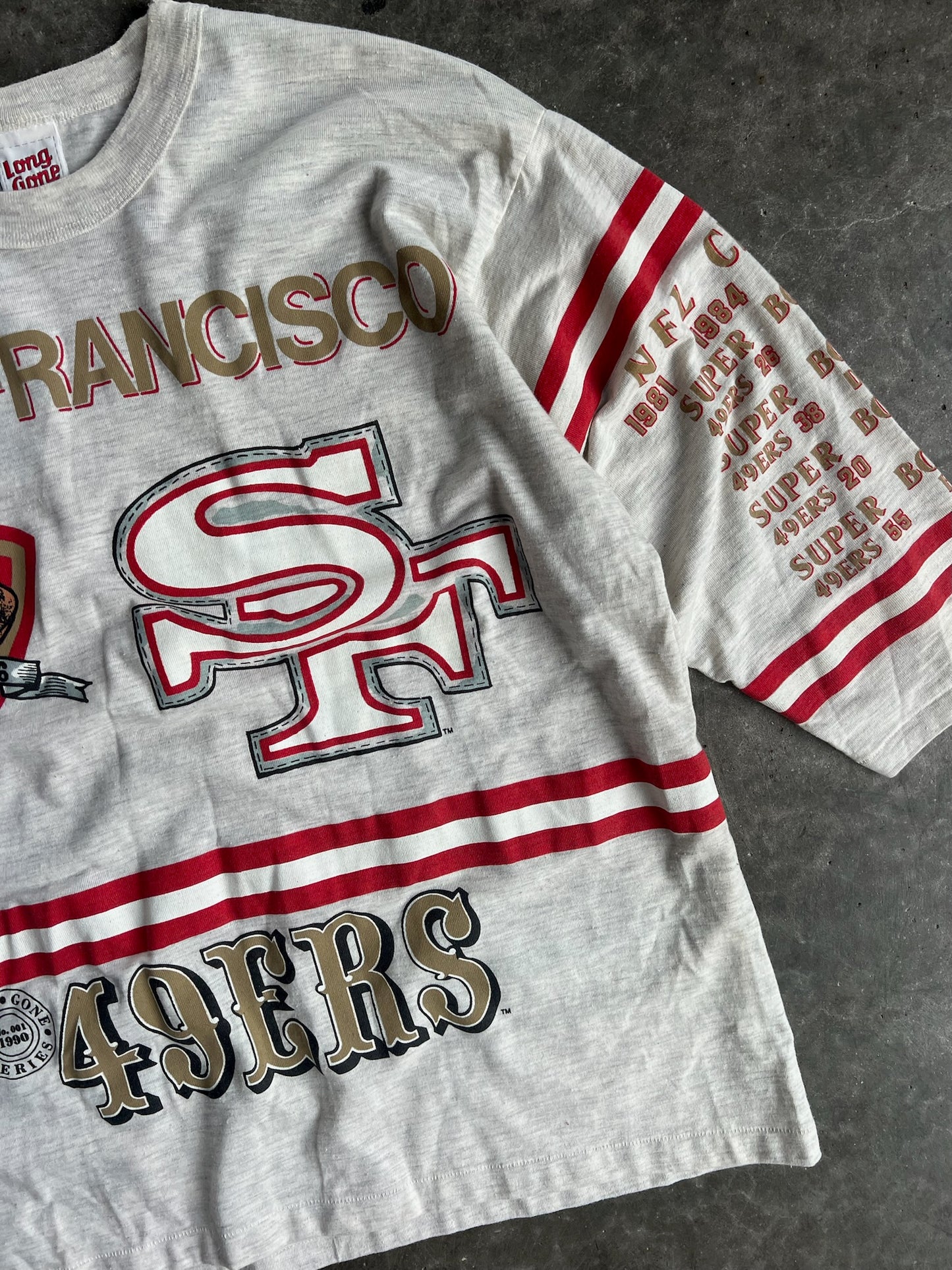 Vintage San Francisco 49ers Single Stitch Long Gone Shirt - XL