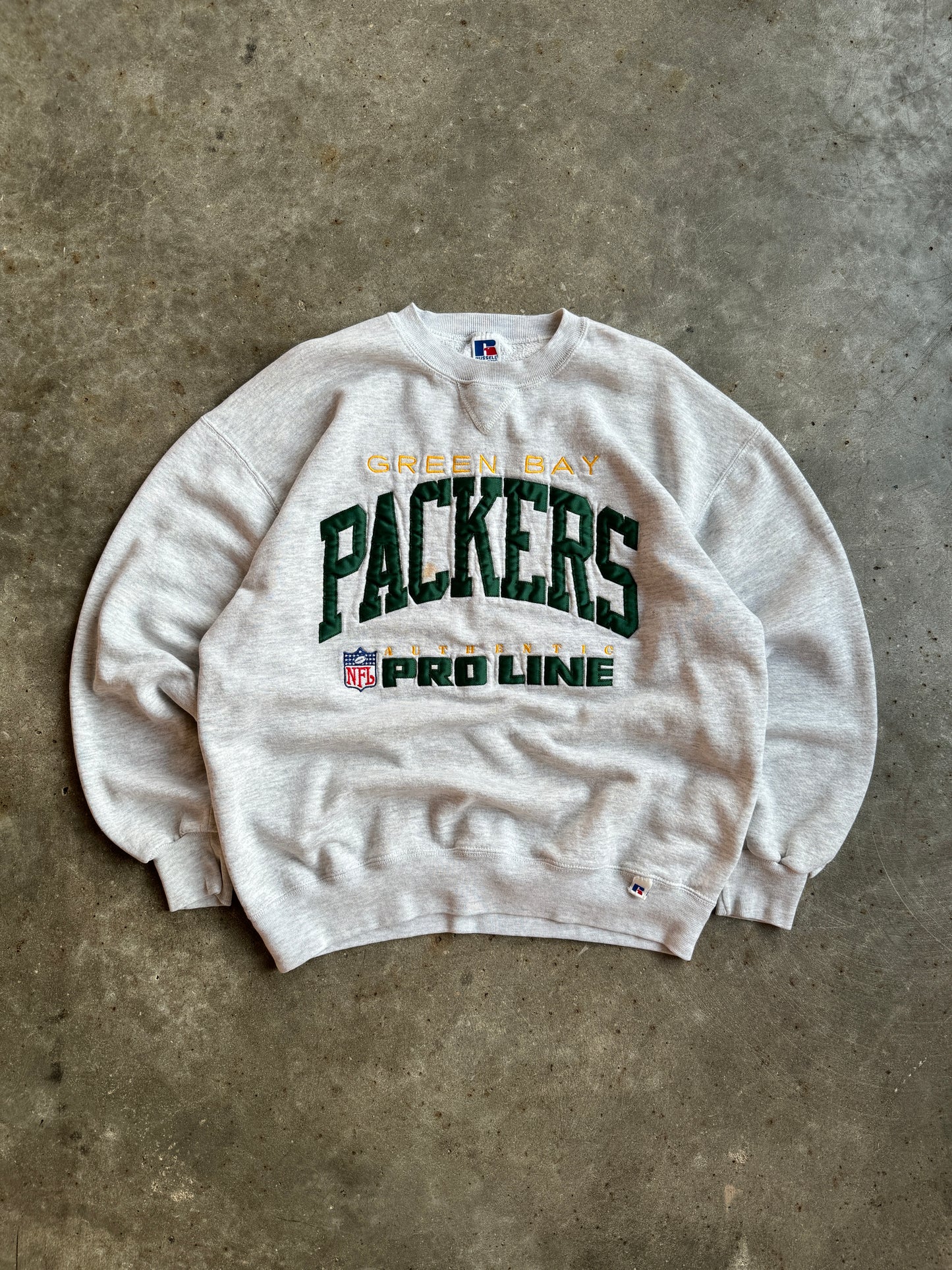 Vintage Green Bay Packers Proline Crew - L