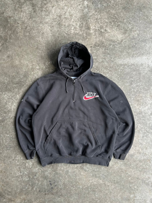 Vintage Black Nike Quarter Zip - XL