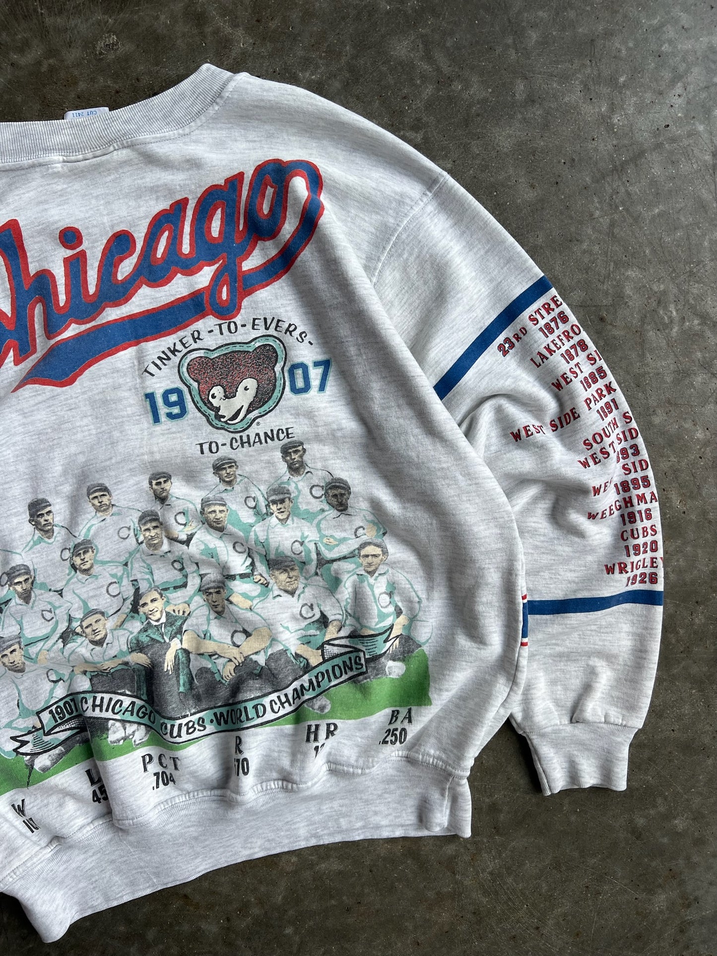 Vintage Chicago Cubs Long Gone Crew - L