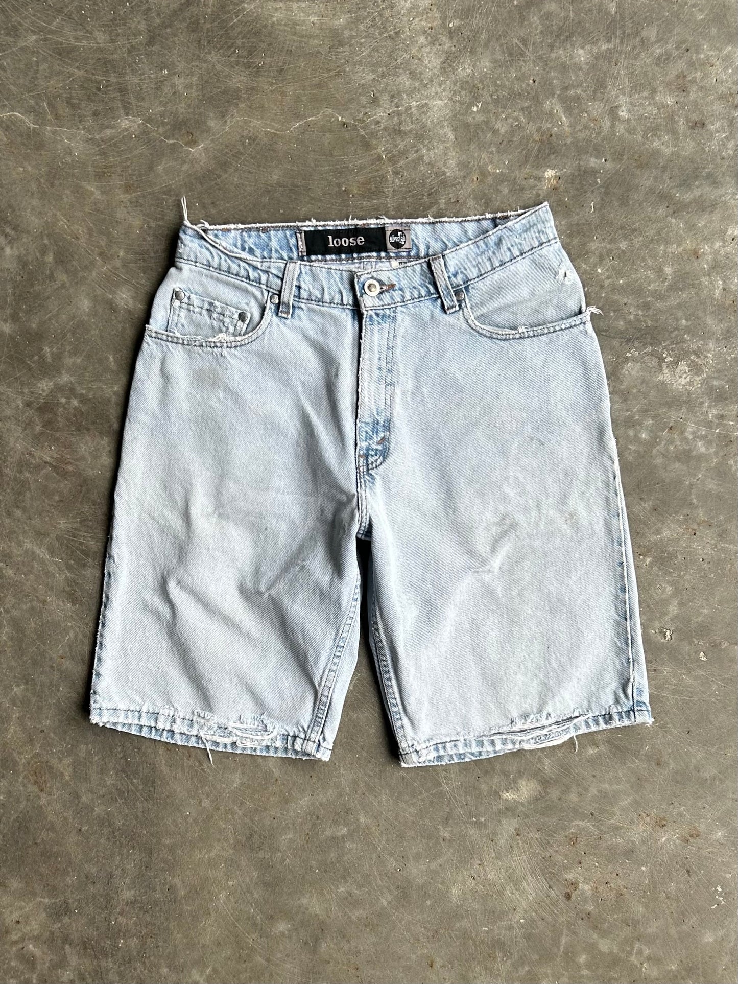 Vintage Levi’s SilverTab Distressed Denim Shorts - 28