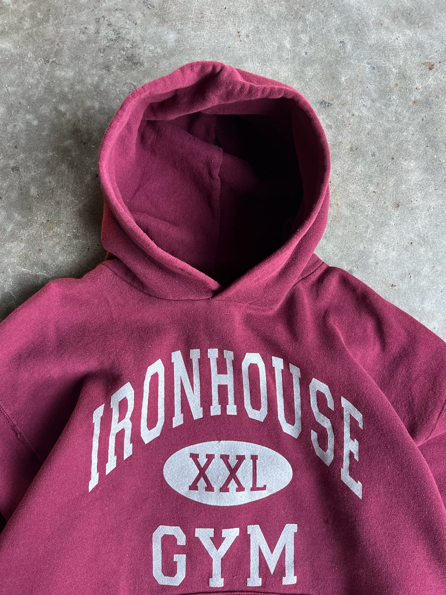 Vintage Red Ironhouse Hoodie - XL