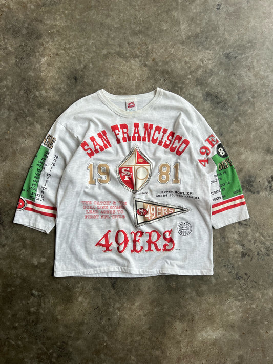 Vintage San Francisco 49ers Single Stitch Long Gone Shirt - XL