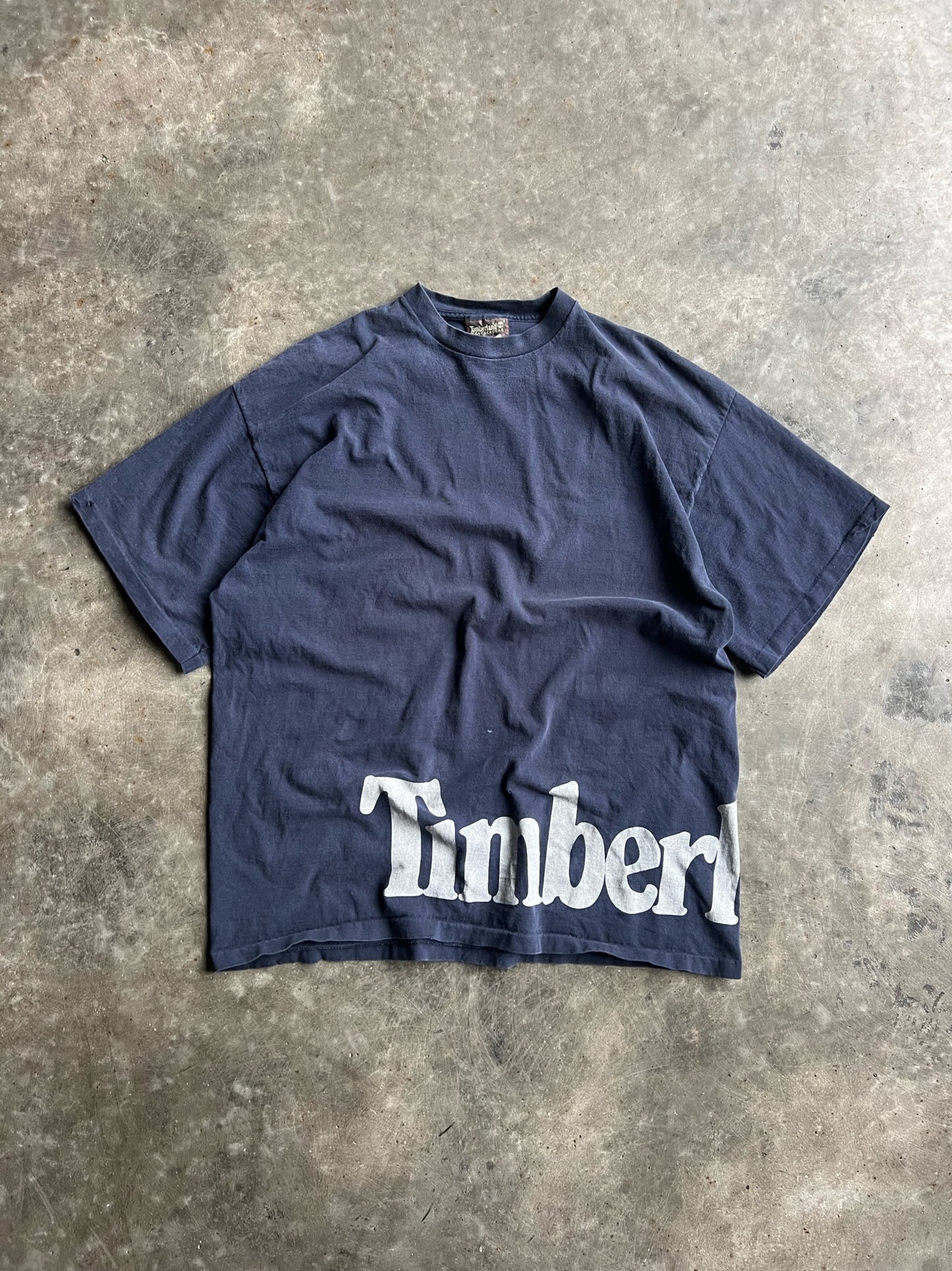 Vintage Navy Timberland Graphic Shirt - XL