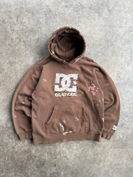 Vintage Brown DC Shoes Hoodie - M