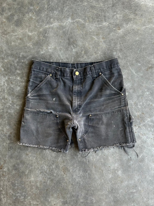 Vintage Distressed Denim Carhartt Shorts - 32