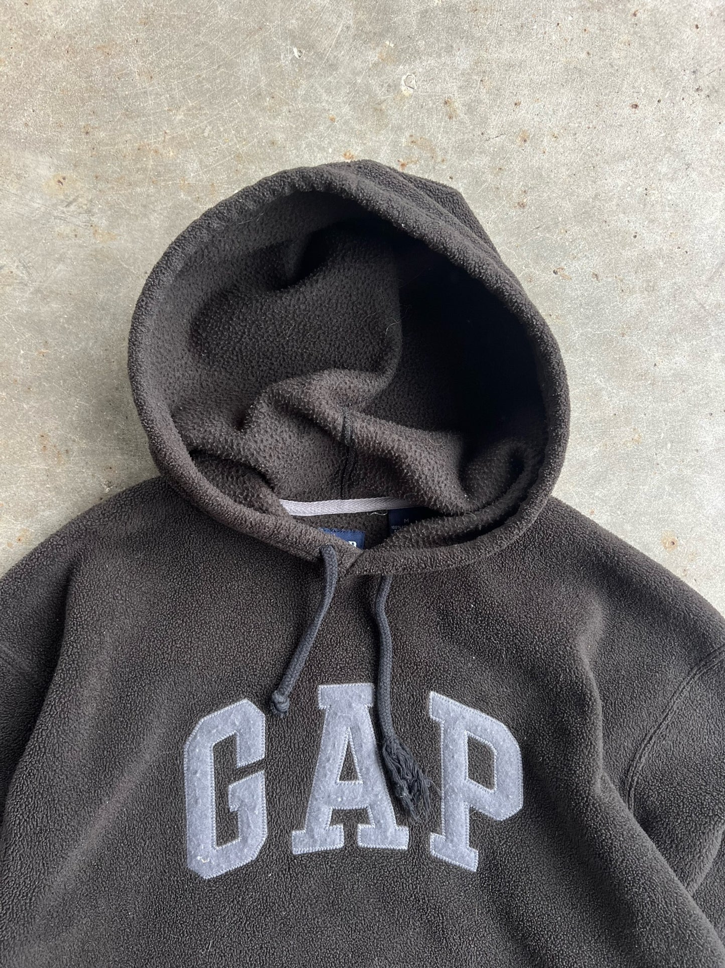 Vintage Black Fleece Gap Hoodie - M